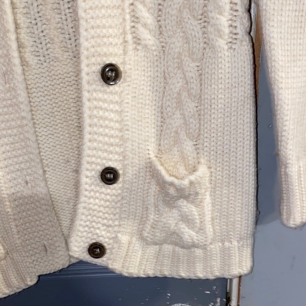 Cozy Cream Cable Knit Cardigan - Picture 2 of 8